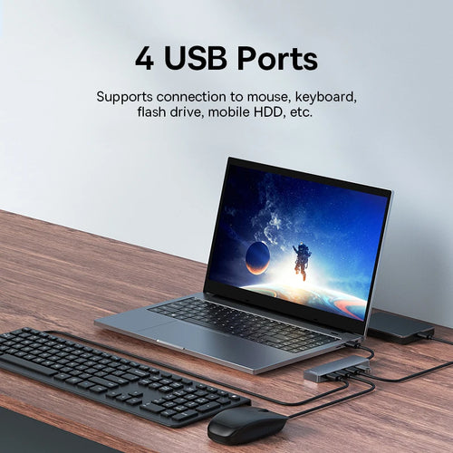Baseus Usb Hub 4 Port ABS Hub Usb 3 0 for Laptop Multi Splitter Adapter For Xiaomi Lenovo Macbook PC Computer Accessories